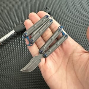 Mini butterfly knife, mini balisong, stainless steel training knife, sharp fruit knife,Vlindermes